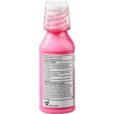 Suspension de sous-salicylate de bismuth ordinaire, cerise