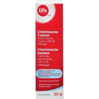 Life Crème de clotrimazole antifongique topique 30 g, 0,33 $/1ch