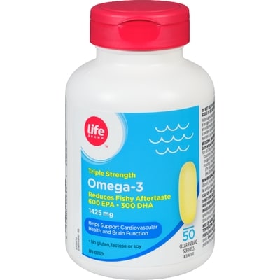 Life Brand Omega 3 Triple Strength, 50 Softgels 50 ea, $0.38/1ea