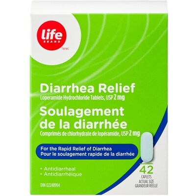 Life Soulagement de la diarrhée 42 ea, 0,52 $/1ch