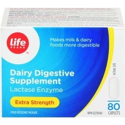 Life Brand Dairy Digestive Intorelance Extra Strength 80 ea, $0.27/1ea