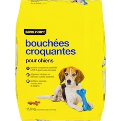 Sans Nom Bouchées croquantes pour chiens 15.8 kg, 0,25 $/100g