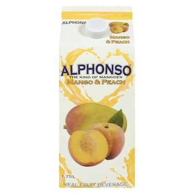 Alphonso Mango & Peach Real Fruit Beverage 1.75 l, $0.26/100ml