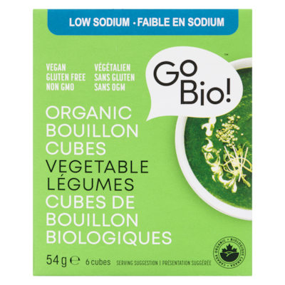 Organic Bouillon Cubes Vegetable, Low Sodium