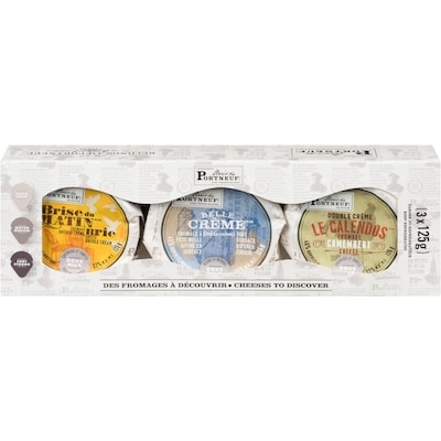 Alexis Portneuf Alexis Trio Box Brie Camembert 375 g, $6.93/100g