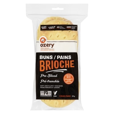 Ozery’s Pains minces de style brioche précoupés, légers et moelleux, 6 pains 6x378.0 g, 1,32 $/100g
