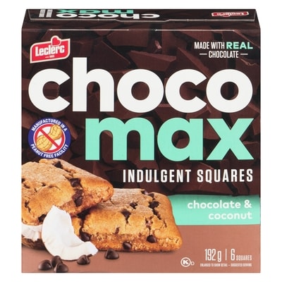 Leclerc Indulgent Squares Chocolate & Coconut 192 g, $2.34/100g