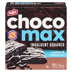 Leclerc Chocomax Indulgent Squares Cookies & Creme Flavour 192 g, $1.30/100g