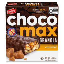 Leclerc Chocomax Coated Chewy Bars Granola Caramel 175 g, $1.42/100g