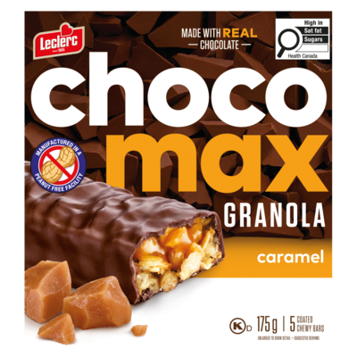 Chocomax Coated Chewy Bars Granola Caramel