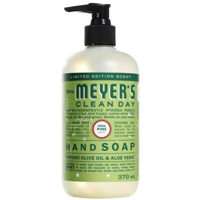 Mrs. Meyer’s Clean Day Savon Pour Les Mains Parfum De Pin De L'Iowa Parfum À Édition Limitée 370 ml, 1,89 $/100ml