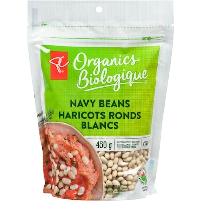 PC Biologique Petits Haricots Blancs 450 g, 0,78 $/100g