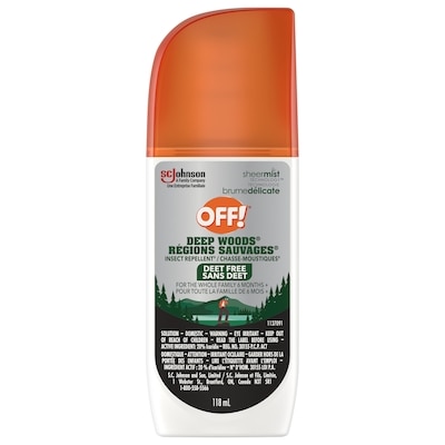 OFF Deep Woods Insect and Mosquito Repellent Pump Spray, Deet Free 118 ml, $11.44/100ml