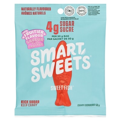 Smart Sweets Petits poissons 50 g, 9,98 $/100g