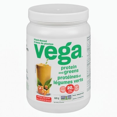 Vega Protein & Greens, Salted Caramel Protein Powder 510 g, $5.00/100g