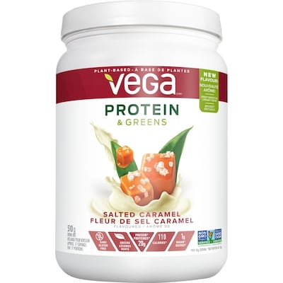 Vega Vega® Protein & Greens, Caramel Salé Protéines 510 g, 5,00 $/100g