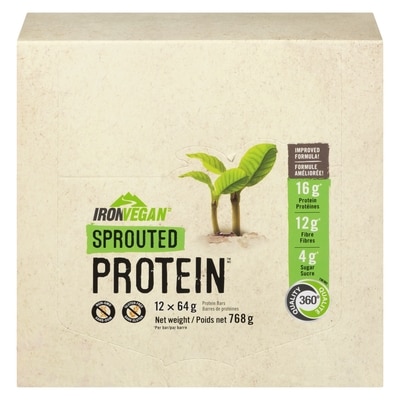 Iron Vegan Peanut Vegan Bar, 12-Pack 12x62.0 g, $5.78/100g