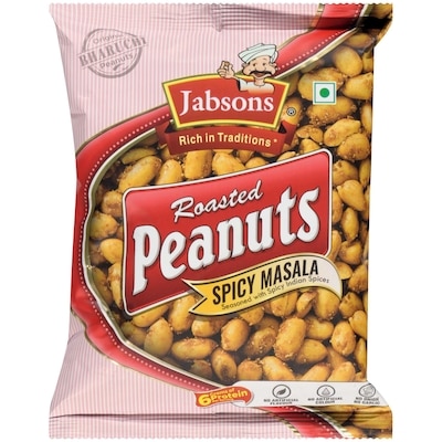 Jabsons Roasted Peanuts, Spicy Masala  140 g, $1.42/100g