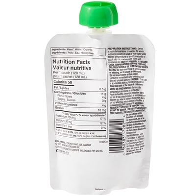 Purée pour bébé Pois Biologique 