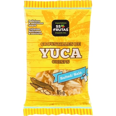SS Frutas Ssfr Croustilles Yuca Salees 85 g, 2,35 $/100g