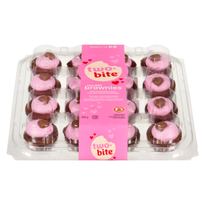 two-bite Valentine'S Day Brownies With Hearts 400 g, $2.00/100g