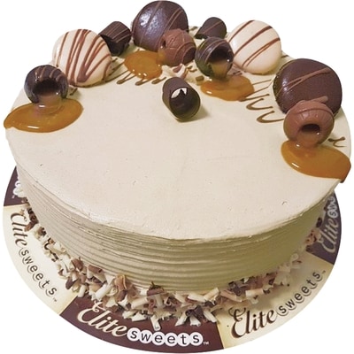 Elite Chocolate Caramel Mousse 8" (Minimum 24 Hours Notice Required) 1.65 kg, $1.88/100g