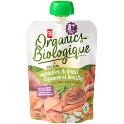 PC Organics Vegetables and Lentil Baby Puree, Organic 128 ml, $1.79/100ml
