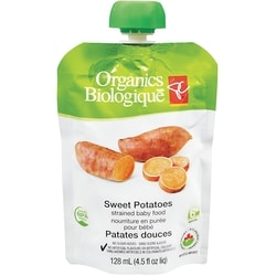 PC Biologique Nourriture en purée biologique pour bébés : patates douces 128 ml, 1,56 $/100ml