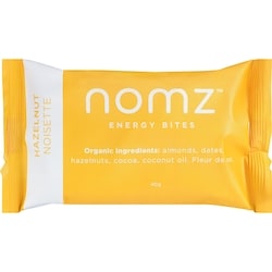 Nomz Energy Bites Hazelnut 12x40.0 g, $8.33/100g