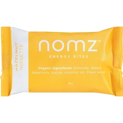 Nomz Energy Bites, Hazelnut 40 g, $8.73/100g