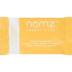 Nomz Bouchées d’énergie, noisettes 40 g, 8,23 $/100g
