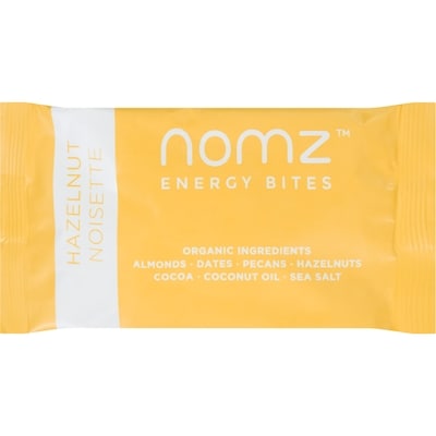 Nomz Bouchées d’énergie, noisettes 40 g, 9,98 $/100g