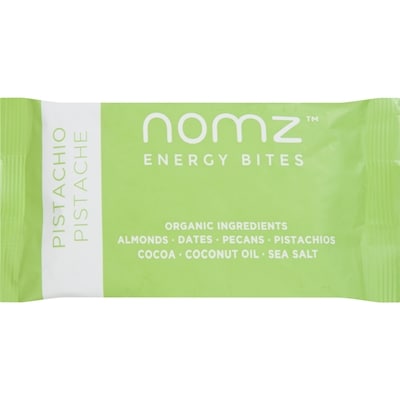 Nomz Bouchées d’énergie, pistaches 40 g, 9,98 $/100g