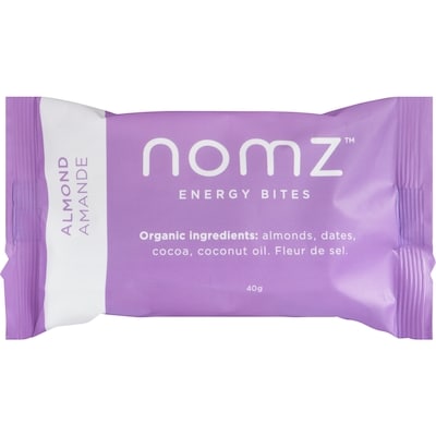 Nomz Energy Bites Almond 12x40.0 g, $8.33/100g