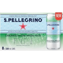 SanPellegrino Eau minérale pétillante gazéifiée 8x330.0 ml, 0,40 $/100ml