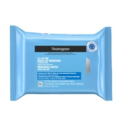 Neutrogena All-in-One Makeup Removing Cleansing Wipes 25 ea, $0.52/1ea