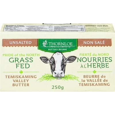 Thornloe Grass Fed Butter, Unsalted 250 g, $3.32/100g