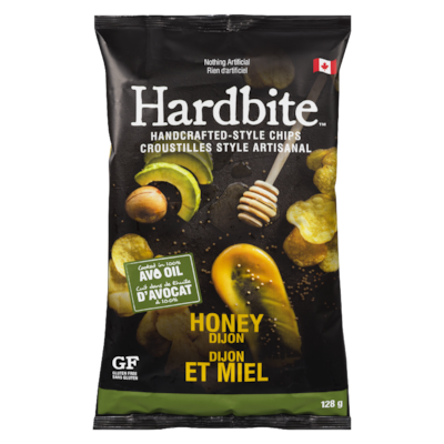 Hardbite Croustilles Style Artisanal Dijon et Miel 128 g, 3,74 $/100g