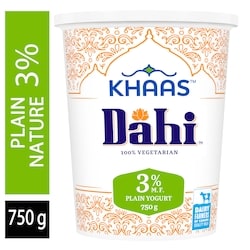 Parmalat Yogourt nature dahi 3 % 750 g, 0,47 $/100g