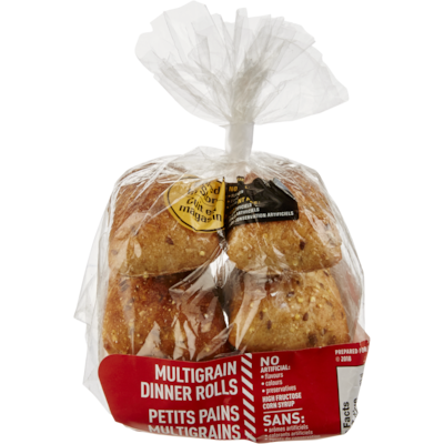 null Multigrain Dinner Rolls 6x53.0 g, $1.10/100g