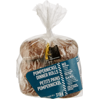 null Pumpernickel  Dinner Rolls 6x53.0 g, $1.10/100g
