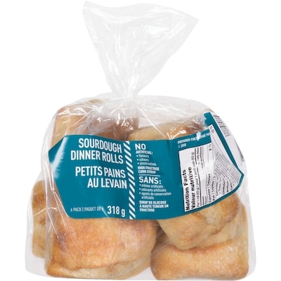 null Au Levain Petits Pains 6x53.0 g, 1,10 $/100g