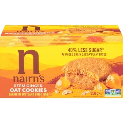 Nairn's No-Wheat Stem Ginger Cookies 200 g, $2.50/100g