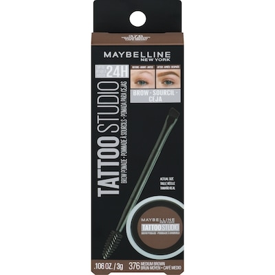 Maybelline Tattoo Brow Brow Pomade, Medium Brown 2.3 g, $738.70/100g