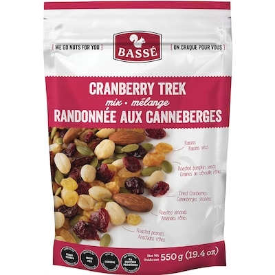 Basse Bassé Cranberry Trek Mix 550 g, $1.00/100g