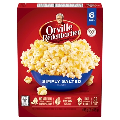 Orville Popcorn, Simply Salted 492 g, $1.02/100g