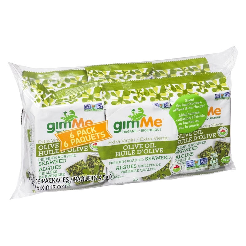 Organic Roasted Seaweed Snacks, Olive Oil