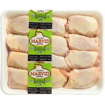 Marvid Poultry Kosher Chicken Thigh, Club Pack $15.41/1kg $6.99/1lb