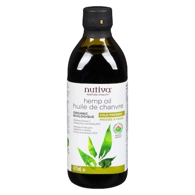 Nutiva Huile de chanvre biologique pressée à froid 473 ml, 3,34 $/100ml