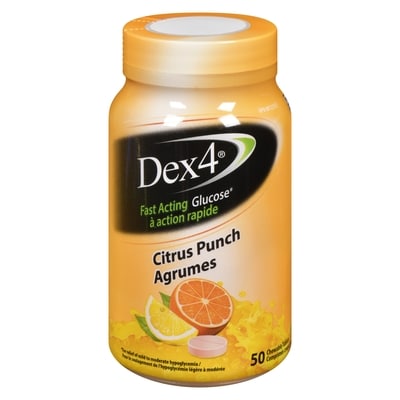 Dex4 Citrus Punch Tablets 50 ea, $0.28/1ea